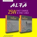 ALFA  25W 3 IN 1 DATA CABLE
